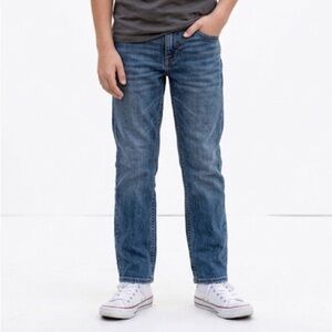 LEVI’S Boys 514 Straight Fit Jeans Size 14 Regular Medium Wash Denim Classic 90s